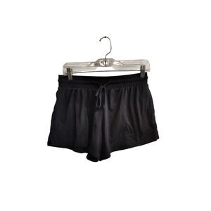 Flora Women's Black Medium Draw String Pull‎ On Shorts With Pockets